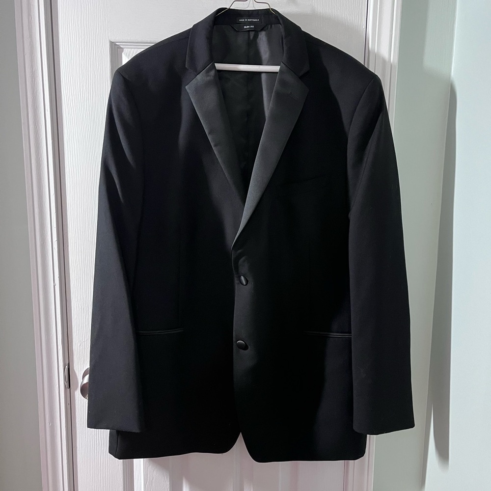 Classic Black Men's Tuxedo Blazer and Vest
